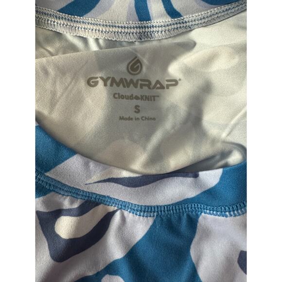 Gymwrap CloudKnit Everyday Tank Top Blue Floral Sleeveless Shirt Women’s Small - Picture 13 of 14